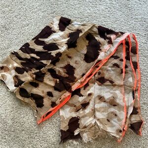 Fraas Camo Scarf with Trim